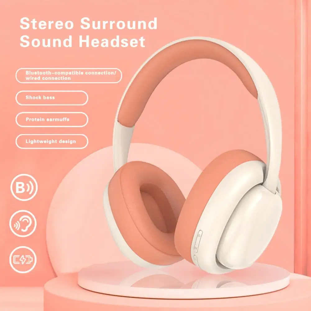Lightweight Headset Comfortable Headset Wireless Noise-cancelling Headset Long Battery Life Ergonomic Design for Home Music
Lightweight Headset Comfortable Headset Wireless Noise-cancelling Headset Long Battery Life Ergonomic Design for Home Music