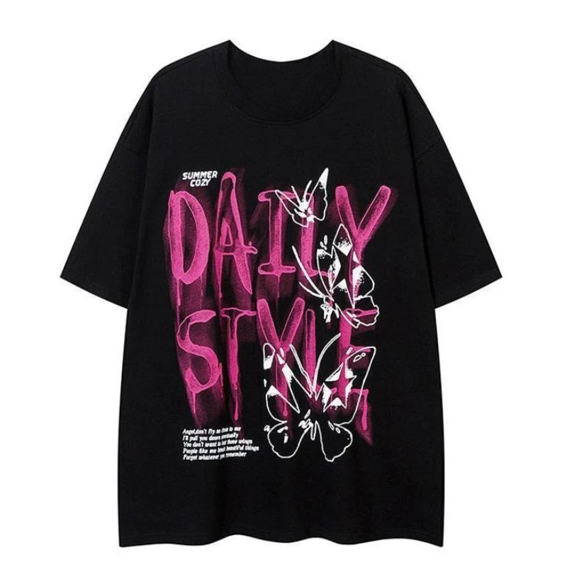 2025 American Dark Butterfly Tide Brand Summer Street Letter Printing Couple Loose Casual Men's and Women's T-shirt
2025 American Dark Butterfly Tide Brand Summer Street Letter Printing Couple Loose Casual Men's and Women's T-shirt