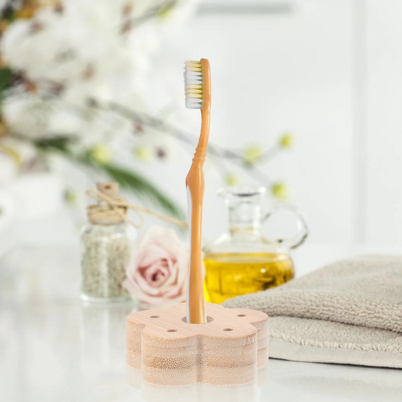 4 Pcs Bamboo Toothbrush Holder Storage Rack Organizer Bathroom Holders for Organiser Stand Travel Container
4 Pcs Bamboo Toothbrush Holder Storage Rack Organizer Bathroom Holders for Organiser Stand Travel Container