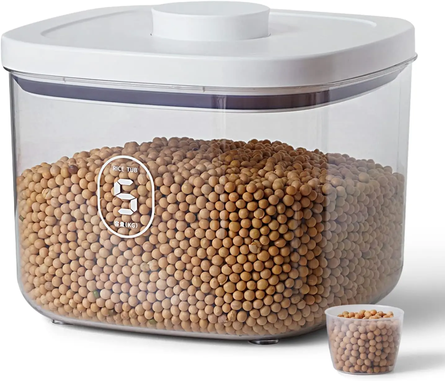 10 Lbs Storage Container Bin Rice Dispenser with Measuring Cup Food Cereal Container Bins Household for Kitchen
10 Lbs Storage Container Bin Rice Dispenser with Measuring Cup Food Cereal Container Bins Household for Kitchen