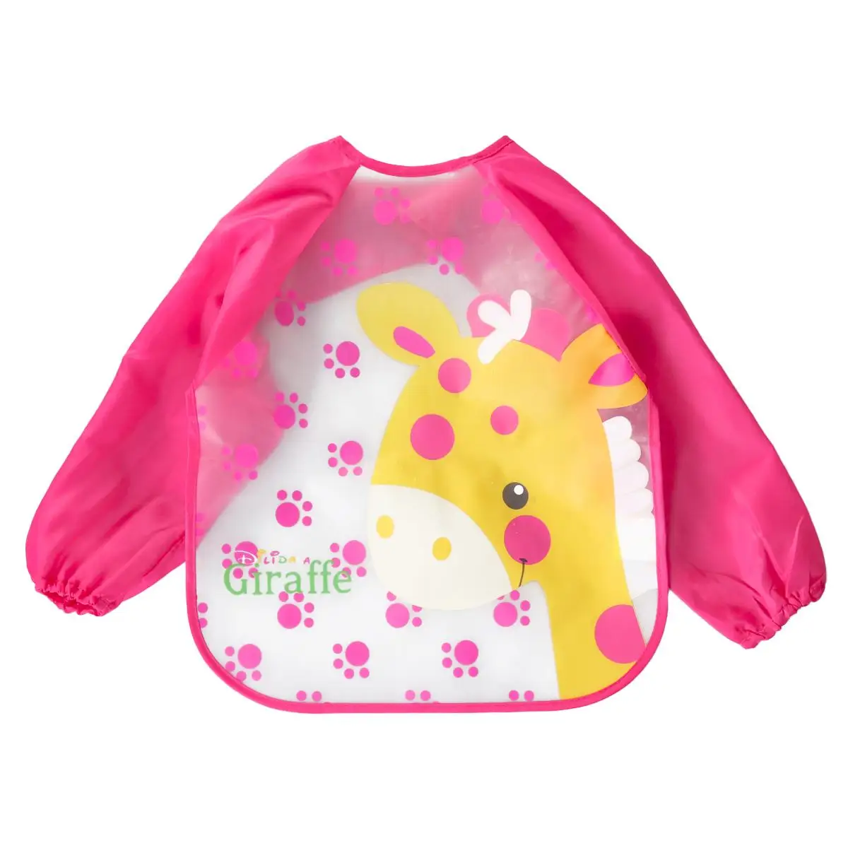 Waterproof Baby Bibs Cartoon Long Sleeve EVA Material Easy Clean Reusable Kids Apron Giraffe Pattern Toddler
Waterproof Baby Bibs Cartoon Long Sleeve EVA Material Easy Clean Reusable Kids Apron Giraffe Pattern Toddler
