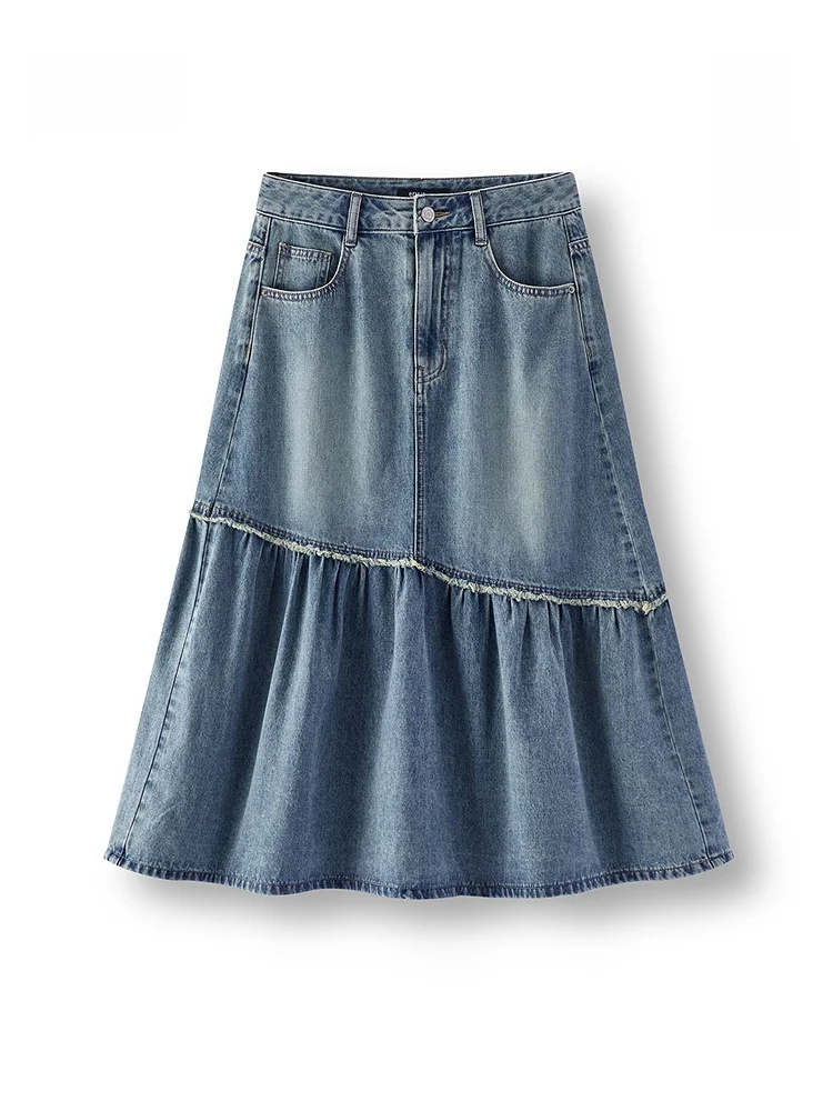 Джинсовая юбка Semir для женщин: летняя, прохладная, с эффектом потертости, А-силуэт, модная, повседневная, со средней талией, из смесового хлопка и волокна Lenzing
Джинсовая юбка Semir для женщин: летняя, прохладная, с эффектом потертости, А-силуэт, модная, повседневная, со средней талией, из смесового хлопка и волокна Lenzing