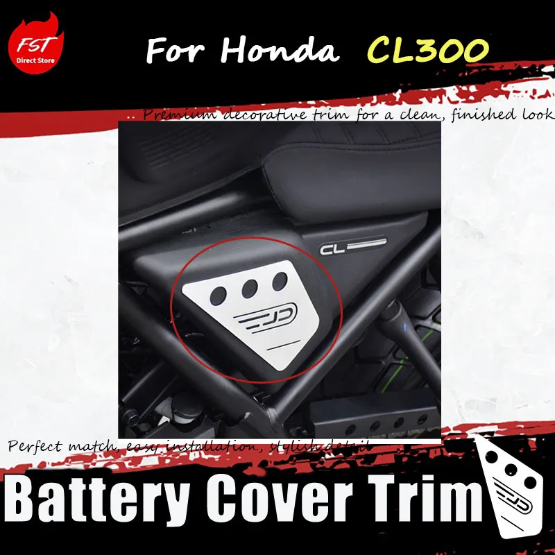For the H-o-n-d-a CL300, the accessory for the left and right side aluminum seat cover of the battery cover decoration piece
For the H-o-n-d-a CL300, the accessory for the left and right side aluminum seat cover of the battery cover decoration piece