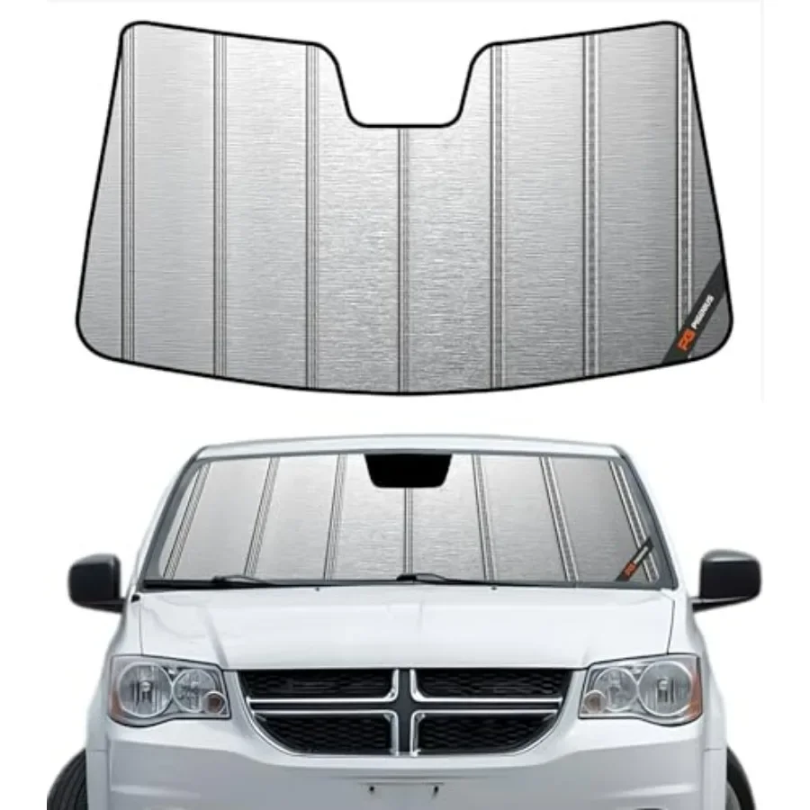 Windshield Sunshade for Dodge Grand Caravan 2008-2020 Mini Van,Metallic Silver Finish, reflective aluminum material, foldable d
Windshield Sunshade for Dodge Grand Caravan 2008-2020 Mini Van,Metallic Silver Finish, reflective aluminum material, foldable d