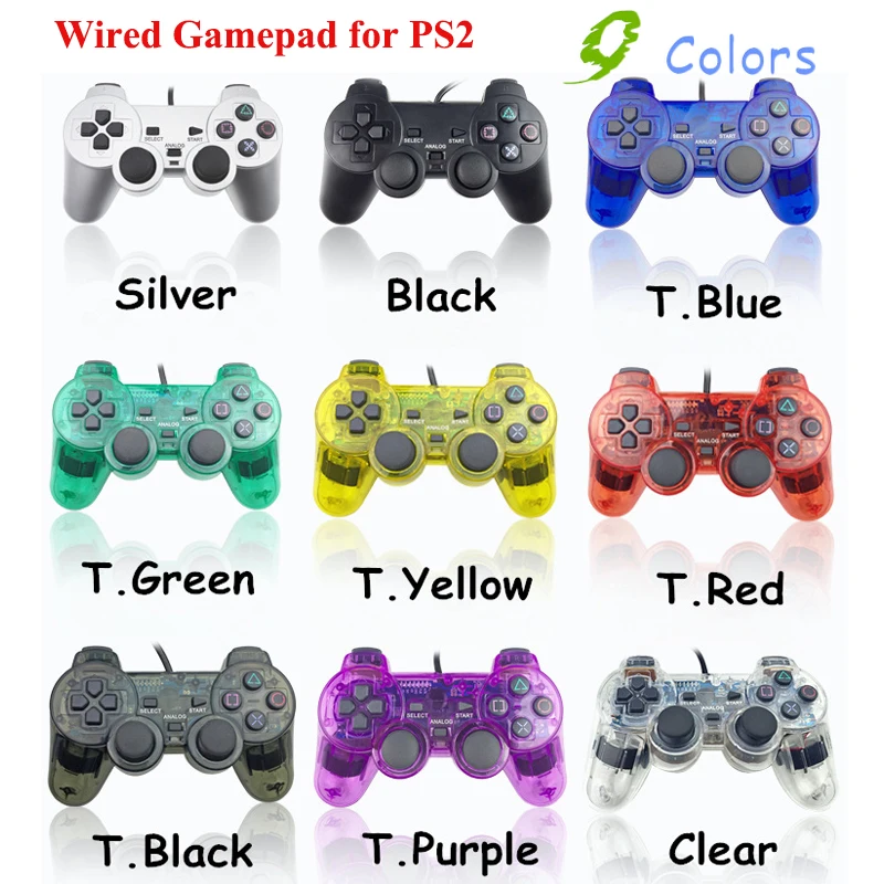 9 Colors Wired Gamepad for Sony PS2 Controller Gamepad for Sony PS2 Console Controller Mando Joystick Console Gaming Accessories
9 Colors Wired Gamepad for Sony PS2 Controller Gamepad for Sony PS2 Console Controller Mando Joystick Console Gaming Accessories