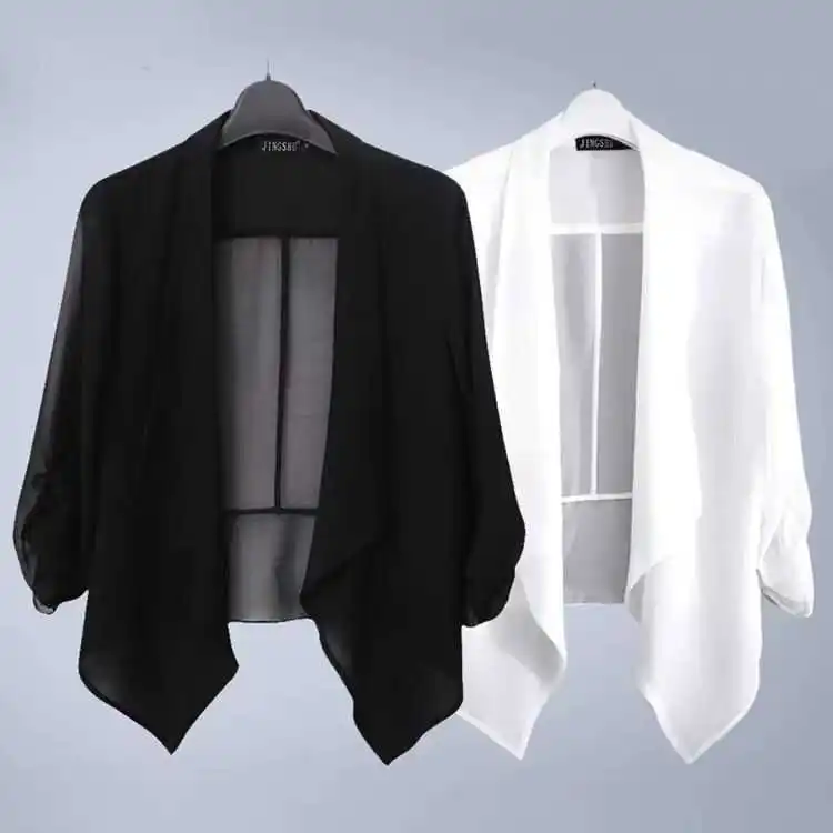 Elegant Casual Chiffon Sun Protection Long Sleeve Cardigan Women's Summer New Style High-End Feelings Midi-Length Open Cardig...
Elegant Casual Chiffon Sun Protection Long Sleeve Cardigan Women's Summer New Style High-End Feelings Midi-Length Open Cardig...