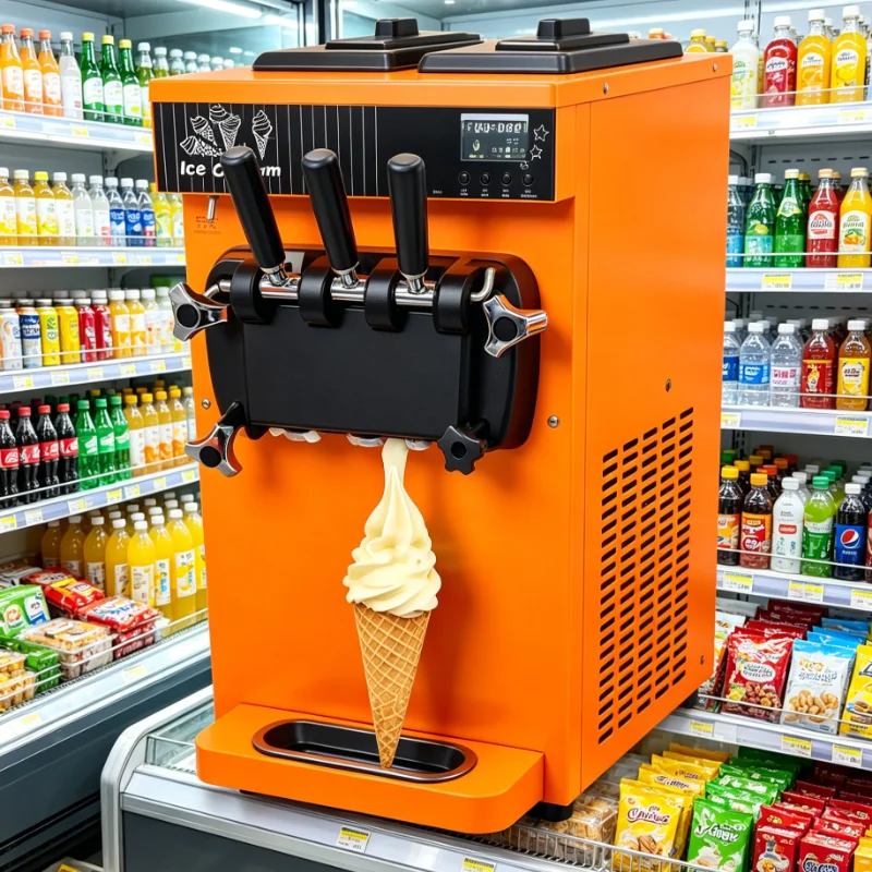 Customized Double Bowl Soft Serve Machine, Frozen Yogurt Ice Cream Sorbet Maker, Automatic Homemade Dessert with One-touch
Customized Double Bowl Soft Serve Machine, Frozen Yogurt Ice Cream Sorbet Maker, Automatic Homemade Dessert with One-touch