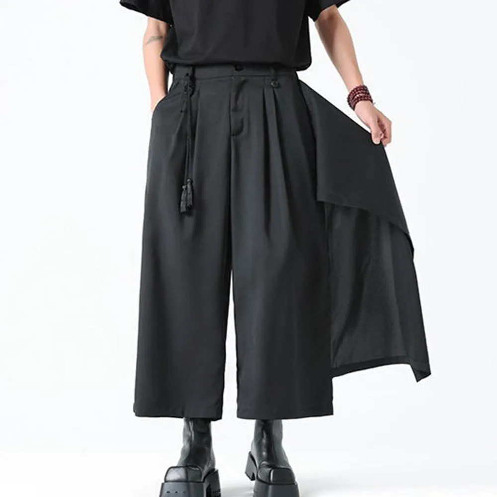 Xs-5xl мужские весенние брюки-кюлоты с боковым подолом, темные самурайские брюки, уличная модная молодежная готическая уличная хакама, мужская одежда, новинка 2023 г.
Xs-5xl мужские весенние брюки-кюлоты с боковым подолом, темные самурайские брюки, уличная модная молодежная готическая уличная хакама, мужская одежда, новинка 2023 г.