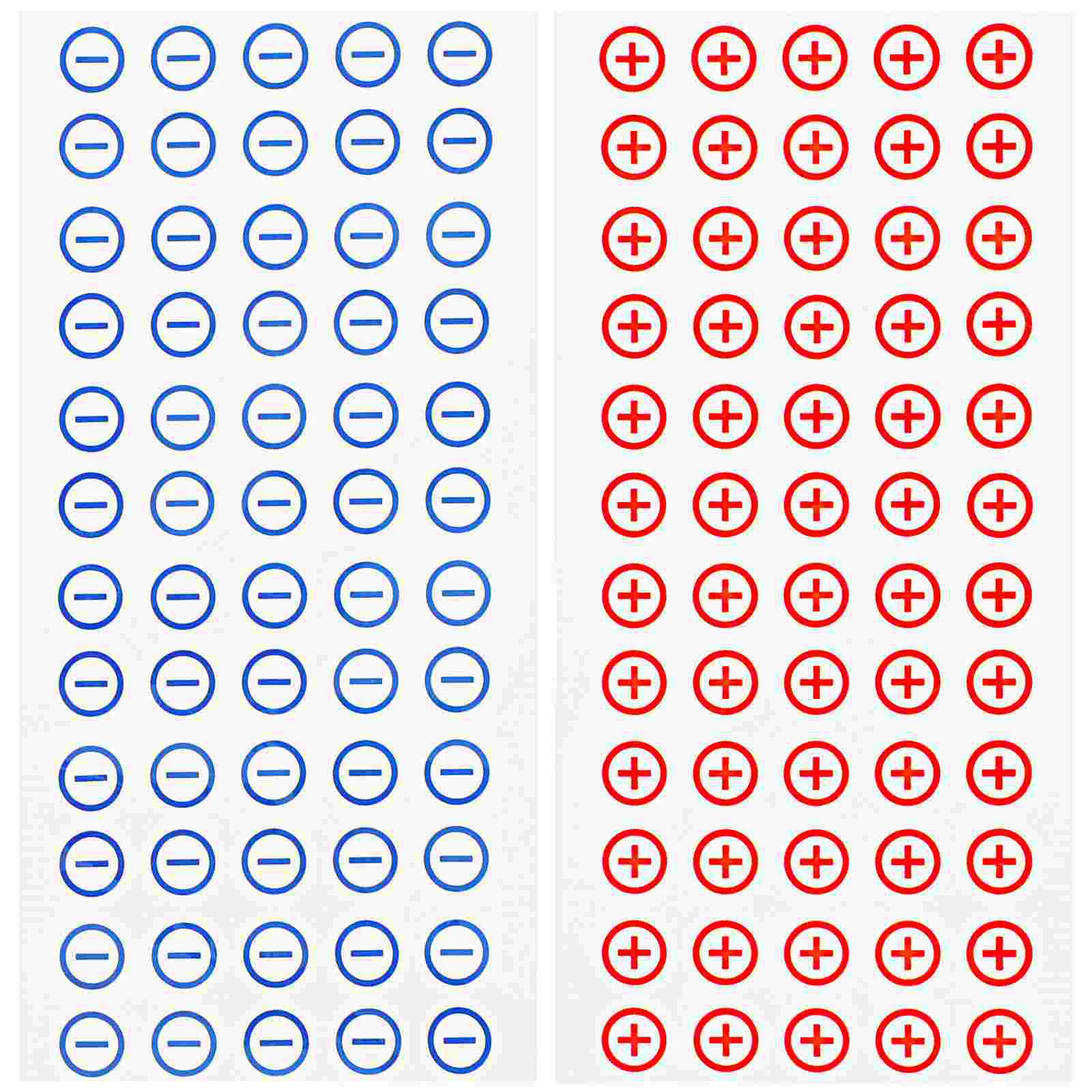 120 Pcs Positive and Negative Red Blue Electrical Service Label Panel Car Stickers Polarity Warning Decals
120 Pcs Positive and Negative Red Blue Electrical Service Label Panel Car Stickers Polarity Warning Decals