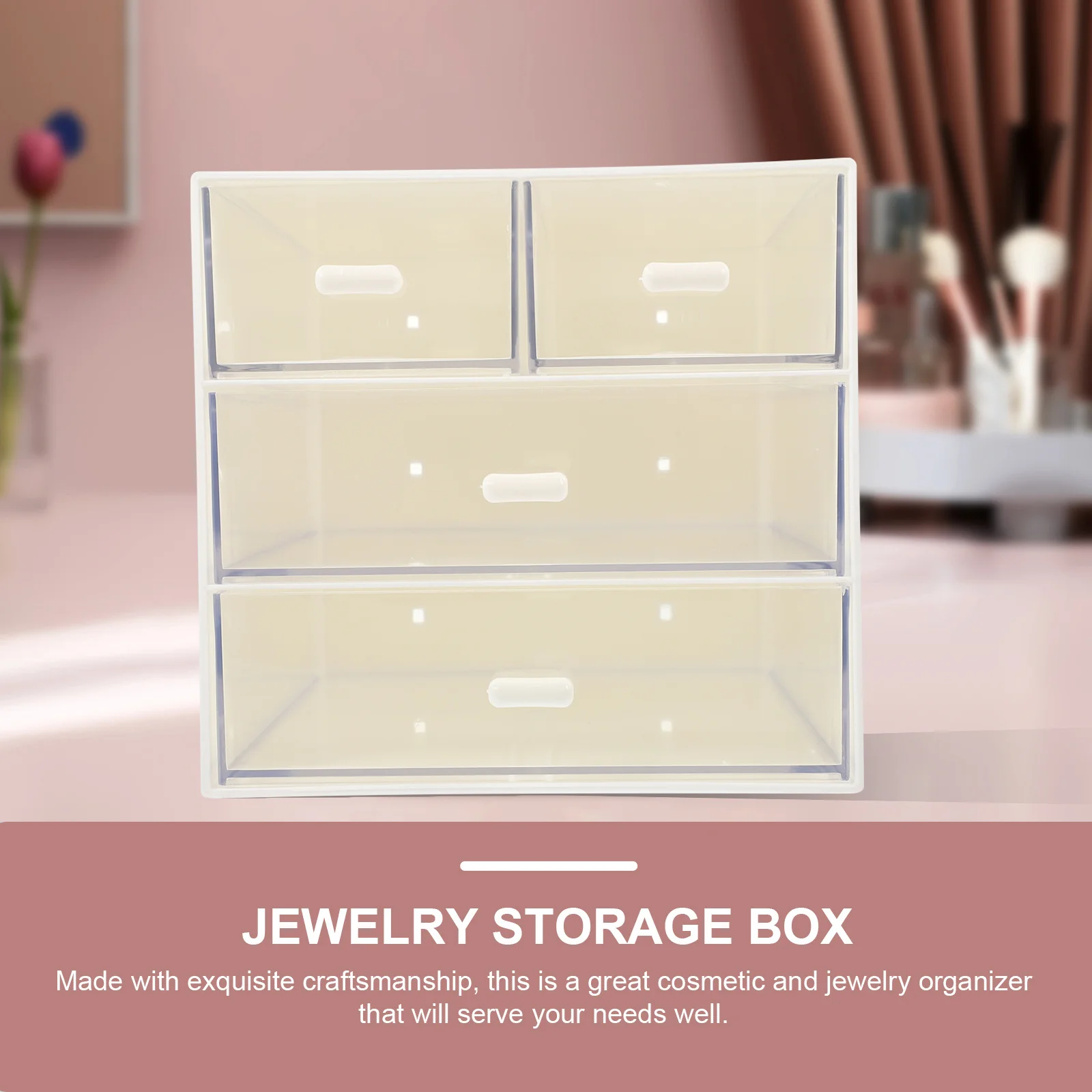 Transparent Jewelry Storage Box 3-Tier Drawer Desktop Organizer for Cosmetics Lipstick Nail Polish Sundries Home Supplies
Transparent Jewelry Storage Box 3-Tier Drawer Desktop Organizer for Cosmetics Lipstick Nail Polish Sundries Home Supplies