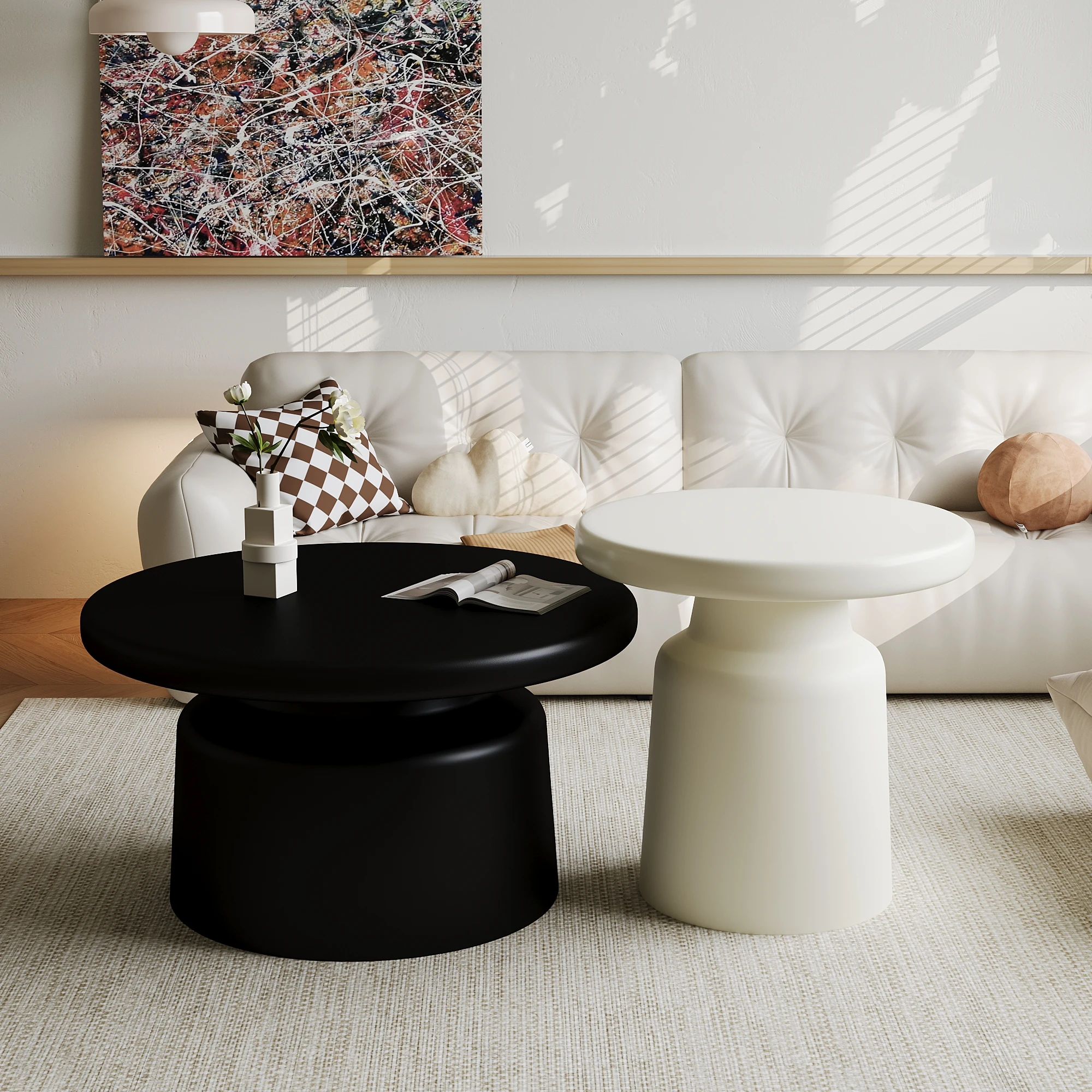 Cream wind solid wood round coffee table living room household small apartment simple Internet celebrity B & B
Cream wind solid wood round coffee table living room household small apartment simple Internet celebrity B & B