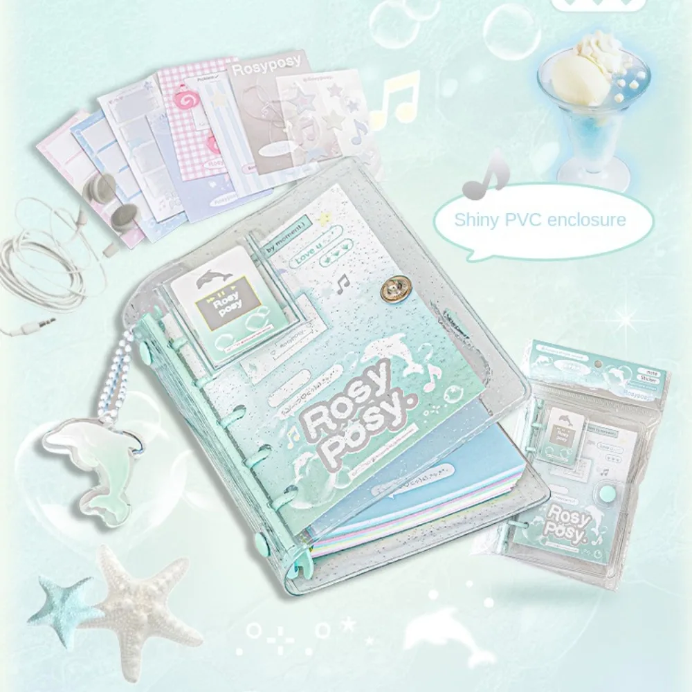 Retro Style Mini Transparent Notepad Stationery Hand Book Loose-leaf Notebook Set Cute Creative Mini Loopbook
Retro Style Mini Transparent Notepad Stationery Hand Book Loose-leaf Notebook Set Cute Creative Mini Loopbook