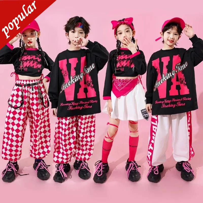 Hip Hop Boys Cool Sweatshirt Street Dance Plaid Jogger Pants Girls Crop Top Skirt Clothes Set Child Streetwear Kids Jazz Costume
Hip Hop Boys Cool Sweatshirt Street Dance Plaid Jogger Pants Girls Crop Top Skirt Clothes Set Child Streetwear Kids Jazz Costume