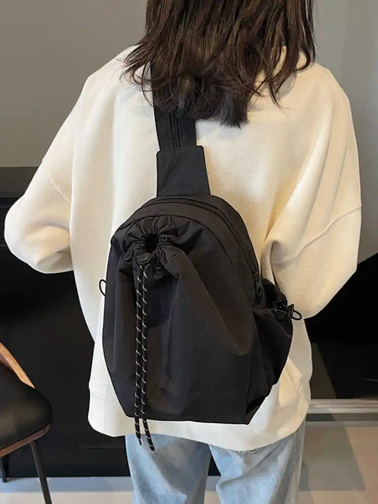 Leisure Canvas Backpack Women 2025 Trendy Drawstring Shoulder Bag Versatile One Shoulder Bags Student School Bag
Leisure Canvas Backpack Women 2025 Trendy Drawstring Shoulder Bag Versatile One Shoulder Bags Student School Bag