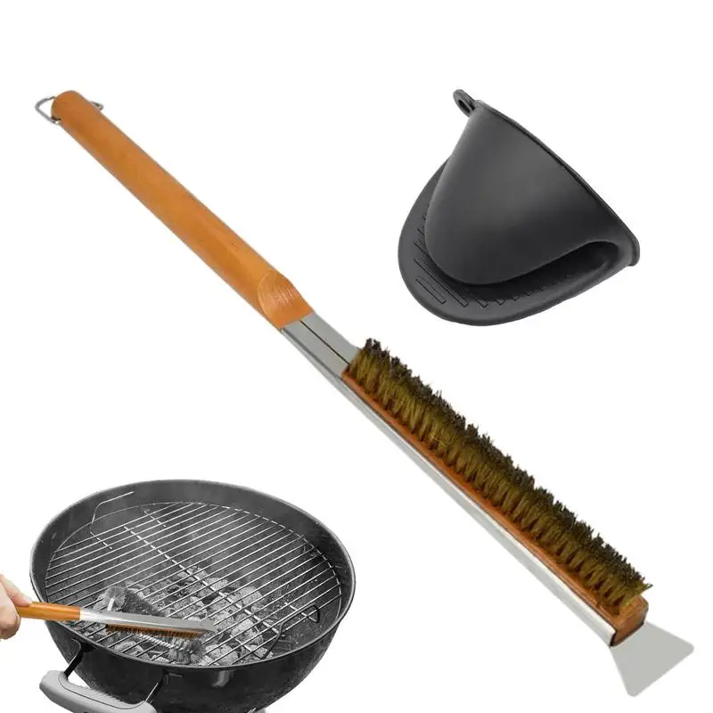 Pizza Oven Brush Barbecue Scraper With Long Handle High Heat Resistant Cleaning Brush With Scraper For Kitchen Grill Oven Baking
Pizza Oven Brush Barbecue Scraper With Long Handle High Heat Resistant Cleaning Brush With Scraper For Kitchen Grill Oven Baking