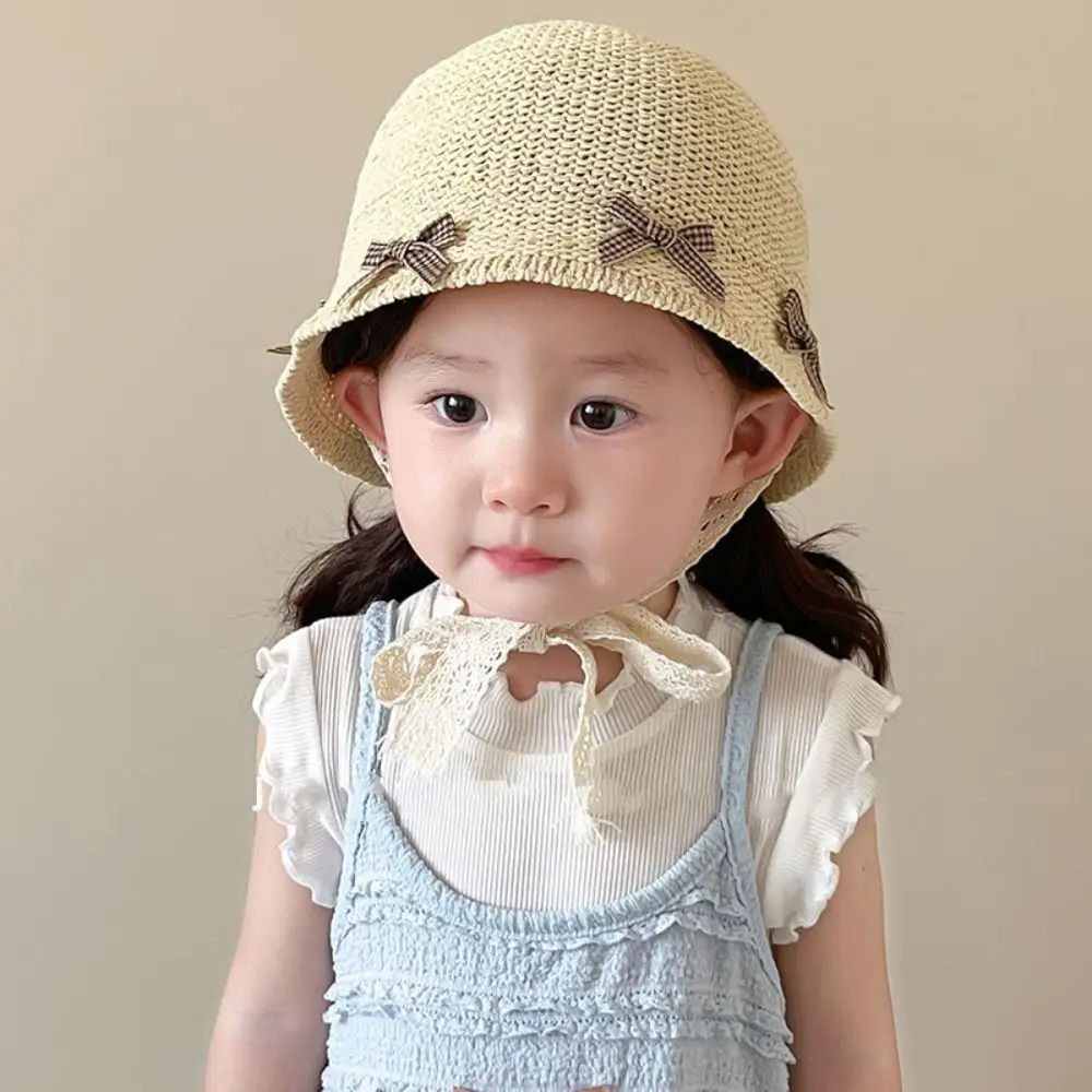 Корейская летняя детская соломенная шляпа с бантом, дорожная кружевная соломенная шляпа, уличная пляжная детская панамская кепка для девочек
Корейская летняя детская соломенная шляпа с бантом, дорожная кружевная соломенная шляпа, уличная пляжная детская панамская кепка для девочек