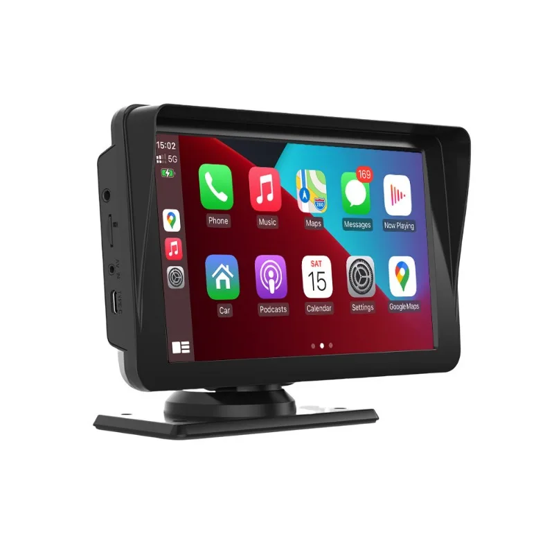 Portable 7 inch car smart screen wireless Carplay car display high definition bluetooth reversing
Portable 7 inch car smart screen wireless Carplay car display high definition bluetooth reversing