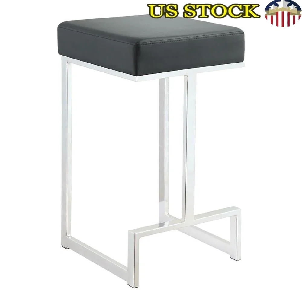 Modern Backless Faux Leather Counter Height Stool Chrome Finish Comfortable Dining Kitchen Bar Furniture Durable Stylish Design
Modern Backless Faux Leather Counter Height Stool Chrome Finish Comfortable Dining Kitchen Bar Furniture Durable Stylish Design