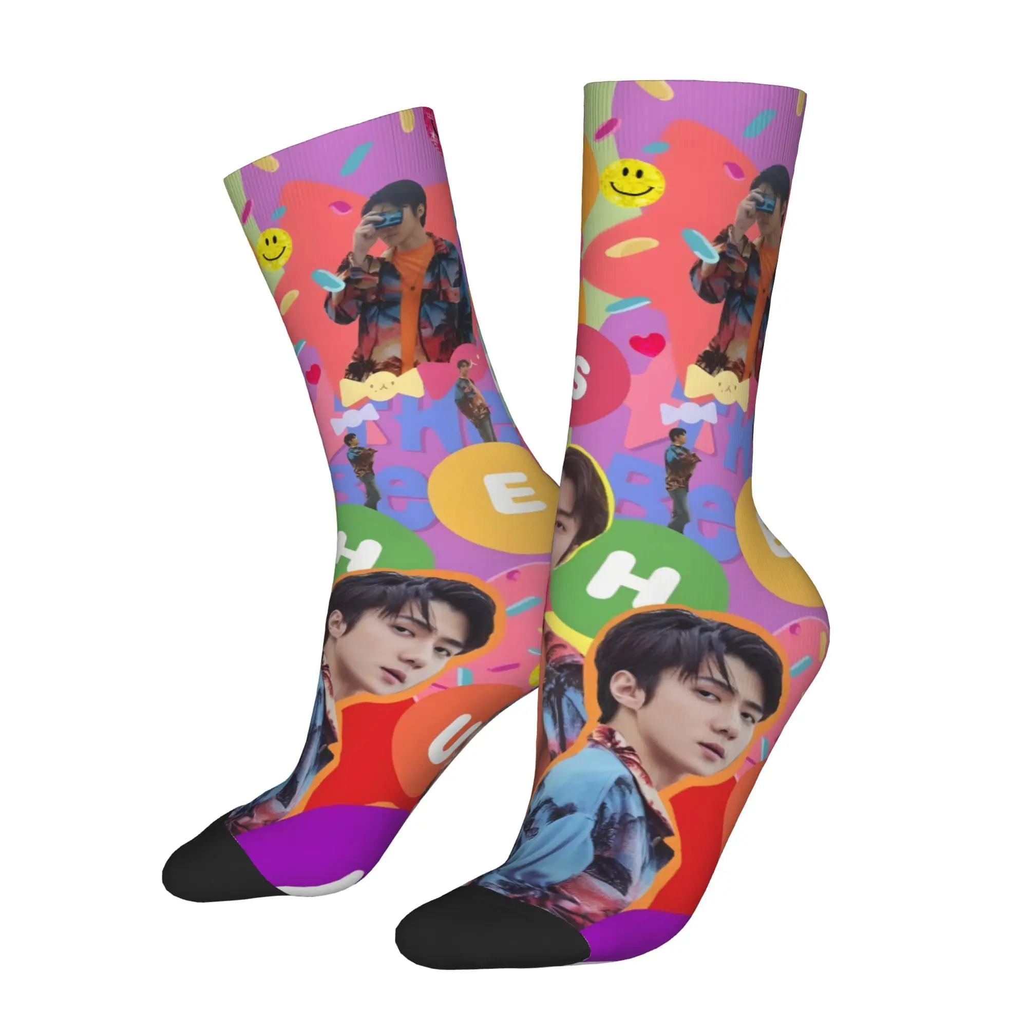 1 Pair Happy Funny Men's Sock Sehun Idol Vintage Harajuku Hip Hop Novelty Casual Crazy Sock Gift Printed
1 Pair Happy Funny Men's Sock Sehun Idol Vintage Harajuku Hip Hop Novelty Casual Crazy Sock Gift Printed