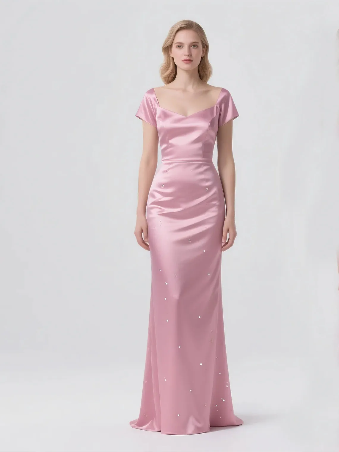 Elegant Modern Mermaid V Neck Satin Mother of the Bride Dress Short Sleeves Sequin Sweep Train Formal Evening Gown 2025 Free Cus
Elegant Modern Mermaid V Neck Satin Mother of the Bride Dress Short Sleeves Sequin Sweep Train Formal Evening Gown 2025 Free Cus
