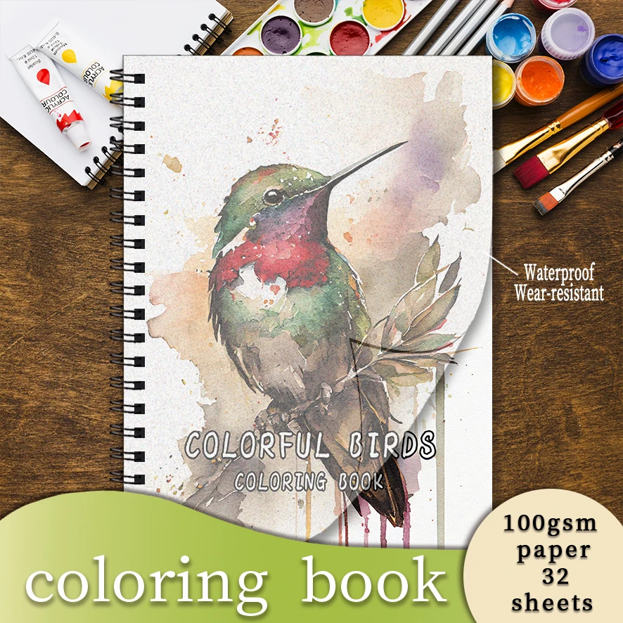 Flexible Bird Adult Coloring Book - 8.3x 11.2 Inch 32 Page Coloring Book - Helps Reduce Stress and Ease Emotions
Flexible Bird Adult Coloring Book - 8.3x 11.2 Inch 32 Page Coloring Book - Helps Reduce Stress and Ease Emotions