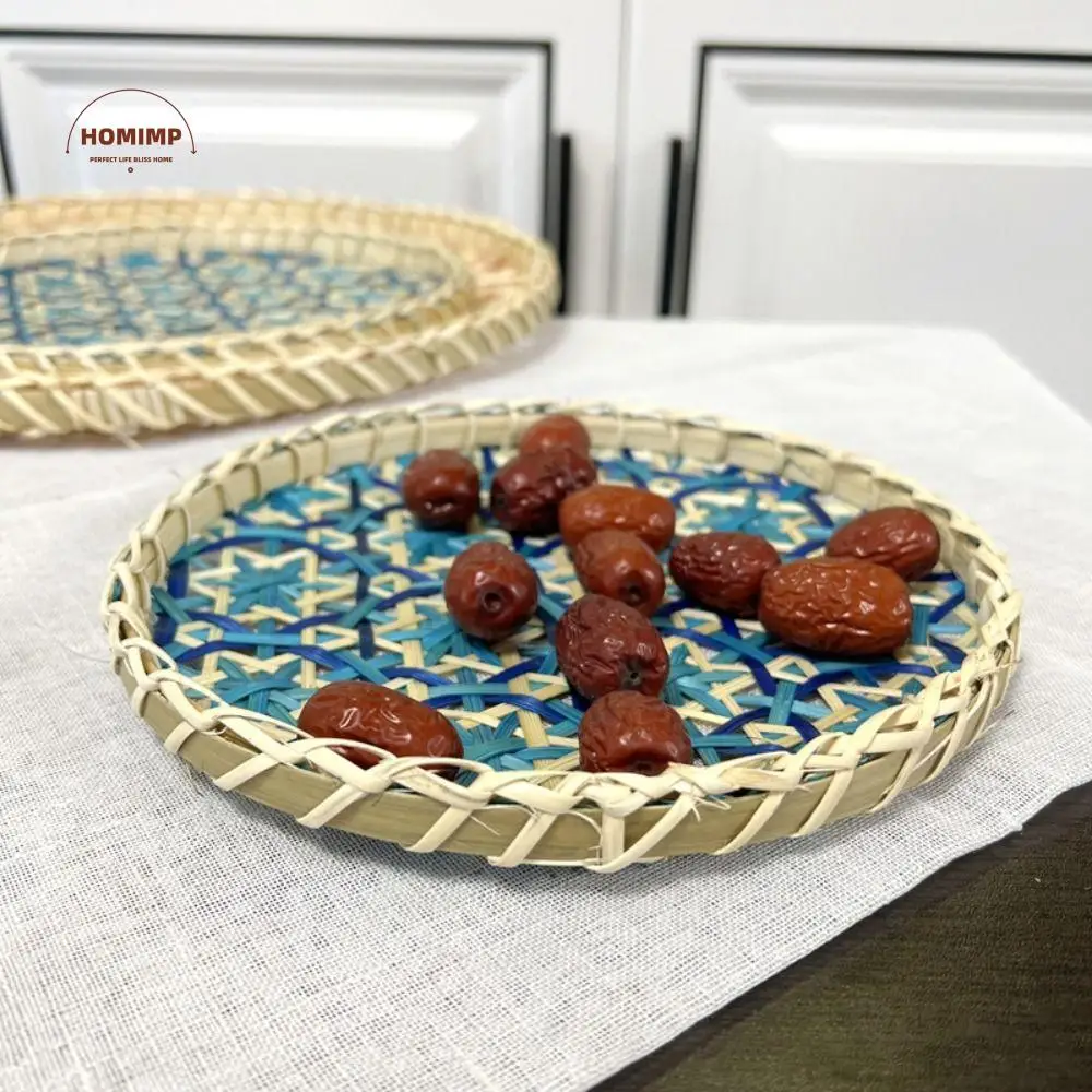 Cup Mat Colorful Handmade Bamboo Round Tray Bohemian Style Household Food Tray Woven Decorative Dried Fruit Plate Dining Room
Cup Mat Colorful Handmade Bamboo Round Tray Bohemian Style Household Food Tray Woven Decorative Dried Fruit Plate Dining Room