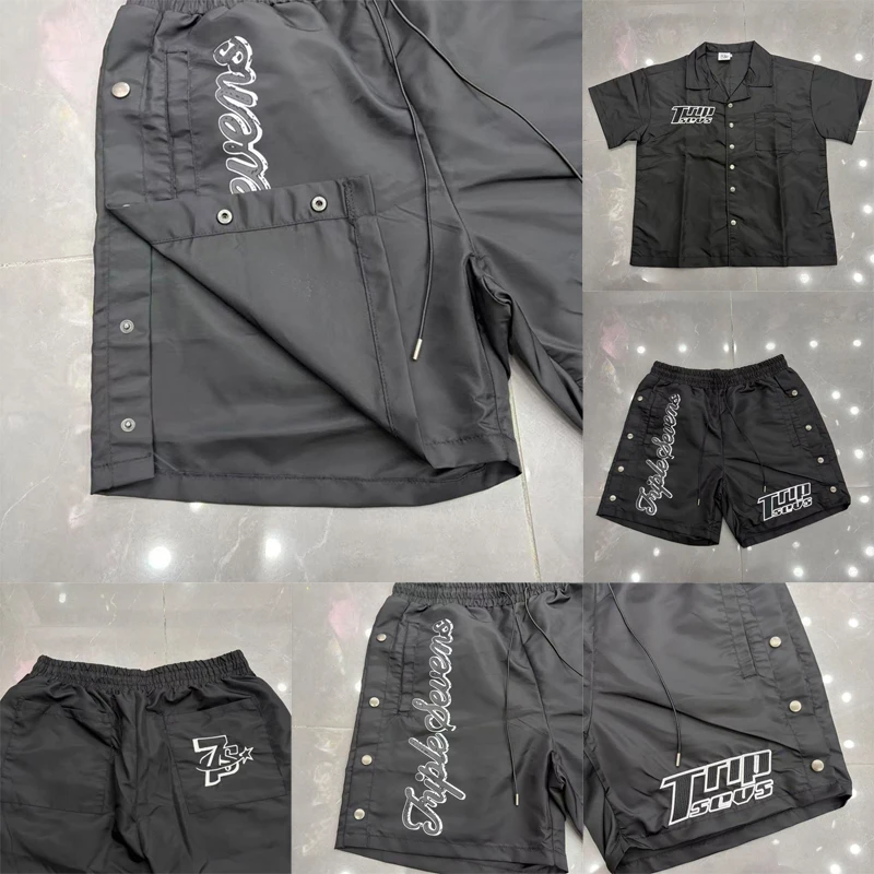Streetwear Trendy Hip Hop Short Pants TRIPLE SEVENS Brand Summer Black Men's Loose Pants
Streetwear Trendy Hip Hop Short Pants TRIPLE SEVENS Brand Summer Black Men's Loose Pants