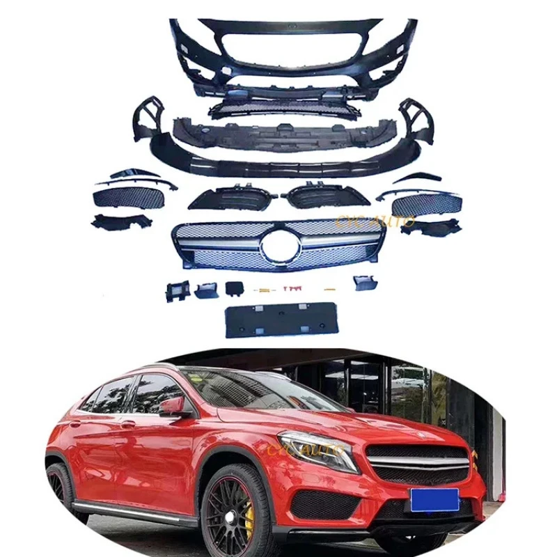 X156 Комплект кузова автомобиля GLA45, стиль переднего бампера сзади для GLA Class 2015 2016 2017 2018 2019
X156 Комплект кузова автомобиля GLA45, стиль переднего бампера сзади для GLA Class 2015 2016 2017 2018 2019