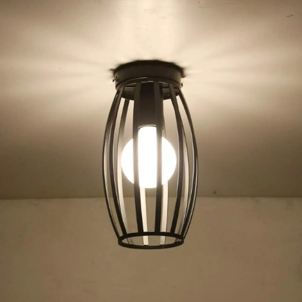 Ceiling Light E27 Iron Lamp Body Indoor Lighting Lights For Aisle Bedroom Vintage Ceiling Metal Cage Fixture Lights 110-240V
Ceiling Light E27 Iron Lamp Body Indoor Lighting Lights For Aisle Bedroom Vintage Ceiling Metal Cage Fixture Lights 110-240V