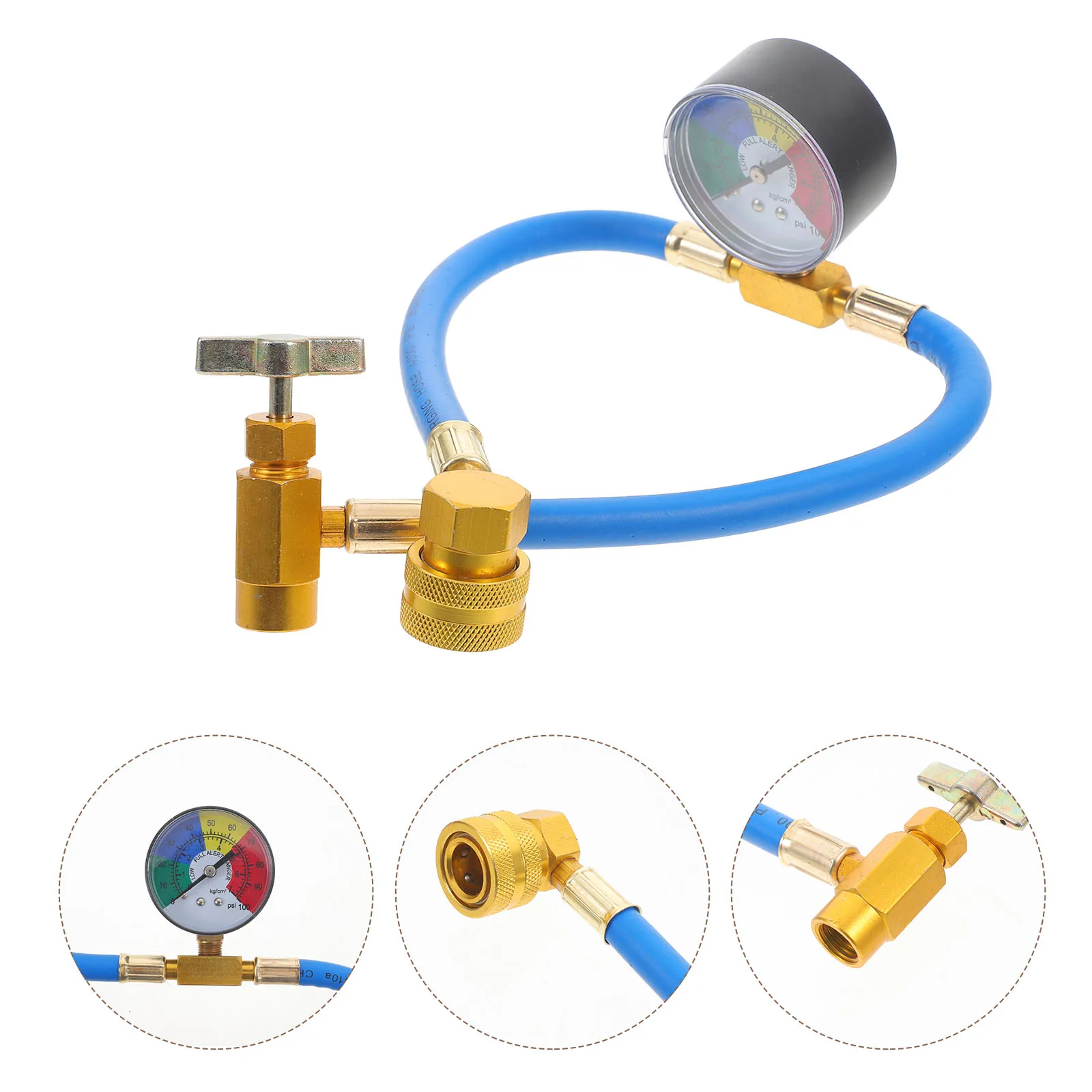 R134A Refrigerant Hose Gauge Strong Construction 1/2 Thread Universal Charging Pipe for Car Recharge Automotive Refrigerant
R134A Refrigerant Hose Gauge Strong Construction 1/2 Thread Universal Charging Pipe for Car Recharge Automotive Refrigerant