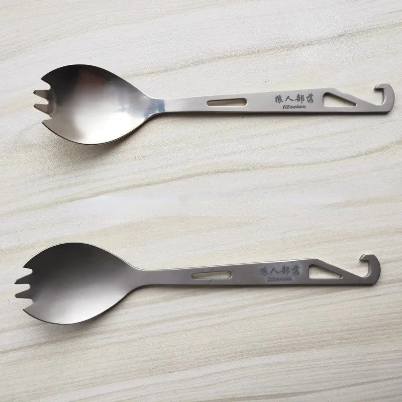 Посуда для кемпинга на открытом воздухе, титановая ложка, вилка, нож, открывалка для бутылок, легкая посуда, столовые приборы для пикника, путешествий, альпинизма
Посуда для кемпинга на открытом воздухе, титановая ложка, вилка, нож, открывалка для бутылок, легкая посуда, столовые приборы для пикника, путешествий, альпинизма