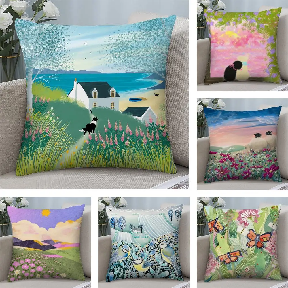 Springtime Rural Plants Wildflower Cushion Cover Square Pillow Bedroom Sofa Leisure Comfort Living Room Home Decoration 40X40
Springtime Rural Plants Wildflower Cushion Cover Square Pillow Bedroom Sofa Leisure Comfort Living Room Home Decoration 40X40
