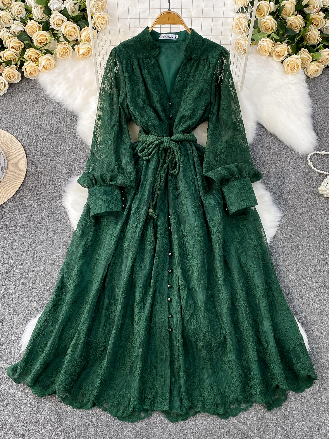 Женская юбка макси с вышивкой, V-образным вырезом и рукавами-фонариками, с завышенной талией, корейский стиль, для офиса, весна-лето
Женская юбка макси с вышивкой, V-образным вырезом и рукавами-фонариками, с завышенной талией, корейский стиль, для офиса, весна-лето