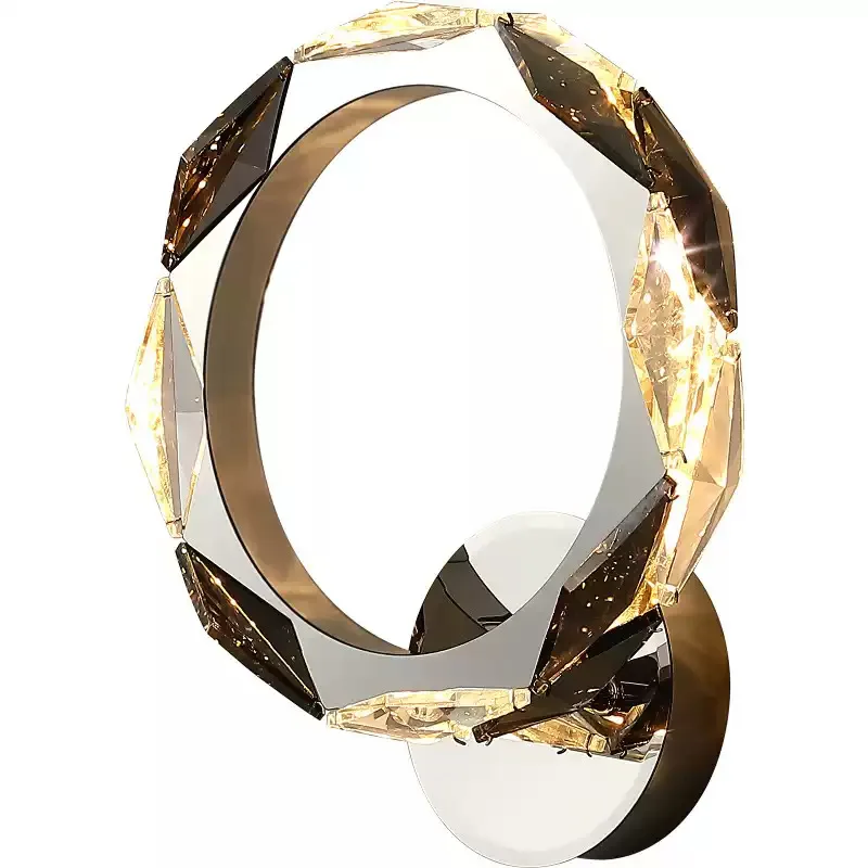 Minimal light luxury staircase crystal wall lamp, European simple bedroom aisle B & B villa background wall lamp
Minimal light luxury staircase crystal wall lamp, European simple bedroom aisle B & B villa background wall lamp