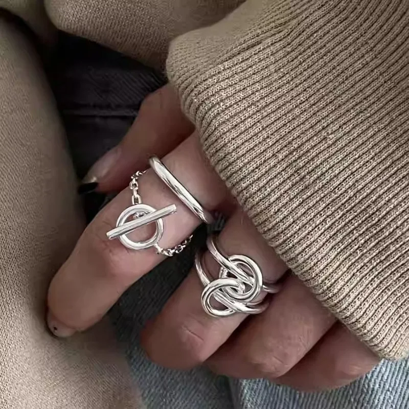 VENTFILLE 925 Sterling Silver Round Irregular Rings For Women Overlapping Tassels Double Layer Hip Hop Jewelry Gift Dropshipping
VENTFILLE 925 Sterling Silver Round Irregular Rings For Women Overlapping Tassels Double Layer Hip Hop Jewelry Gift Dropshipping