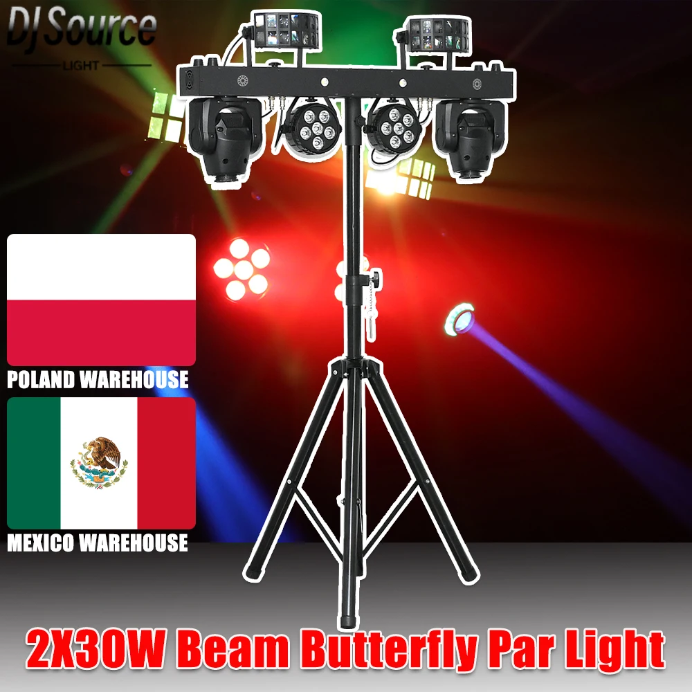 New LED 2X30W Beam Moving Head Butterfly Par Light With RG Laser Bar Light Strobe Effect DMX512 For DJ Disco Party Stage Effect
New LED 2X30W Beam Moving Head Butterfly Par Light With RG Laser Bar Light Strobe Effect DMX512 For DJ Disco Party Stage Effect