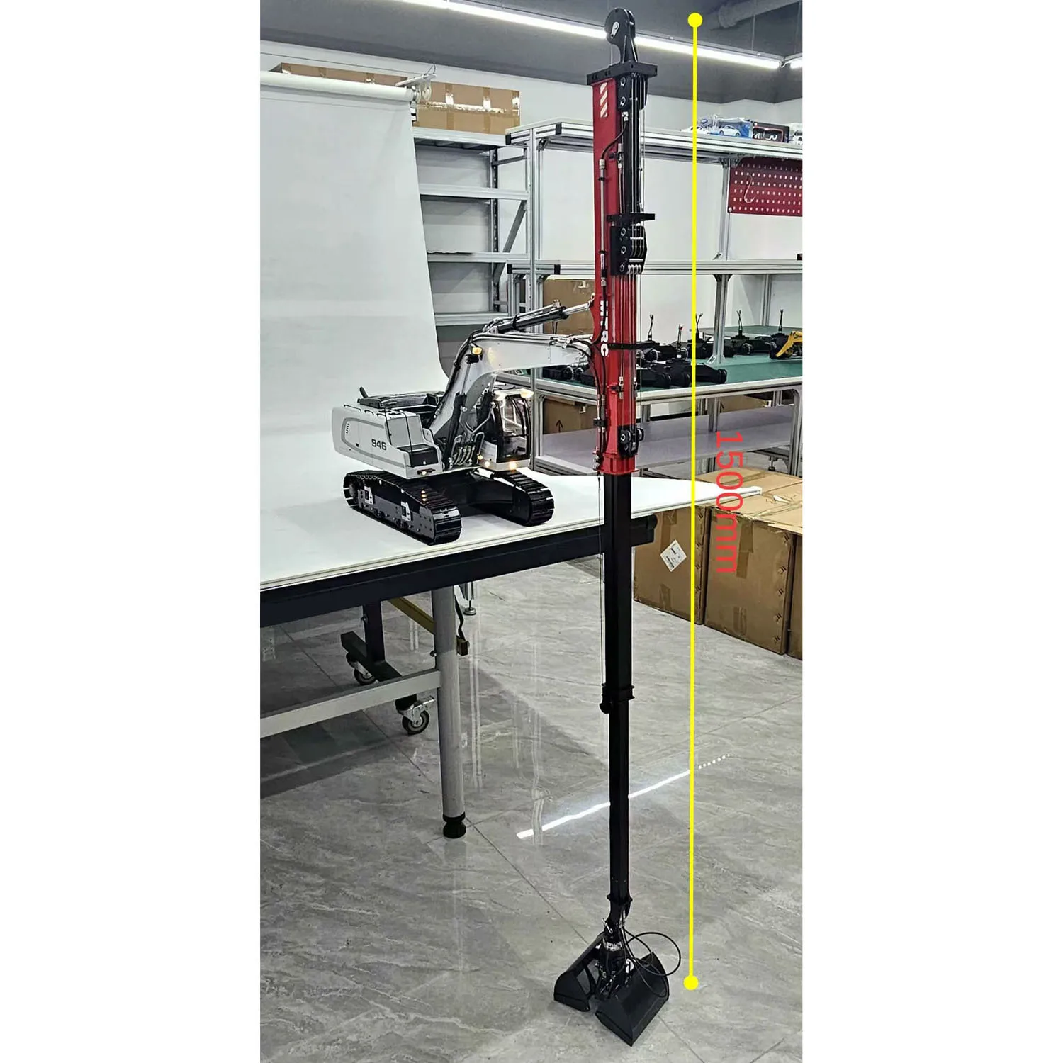 Металлическая телескопическая стрела 1/14 для модели гидравлического экскаватора 946 EC380 RC, обновленные детали, экскаватор с дистанционным управлением, инженерный автомобиль
Металлическая телескопическая стрела 1/14 для модели гидравлического экскаватора 946 EC380 RC, обновленные детали, экскаватор с дистанционным управлением, инженерный автомобиль