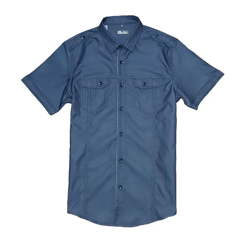 Men's Summer Short Sleeve Shirt Casual Turn-down Collar Half Sleeve Workwear with Pocket Standard Fit Fashion Urban Style
Men's Summer Short Sleeve Shirt Casual Turn-down Collar Half Sleeve Workwear with Pocket Standard Fit Fashion Urban Style