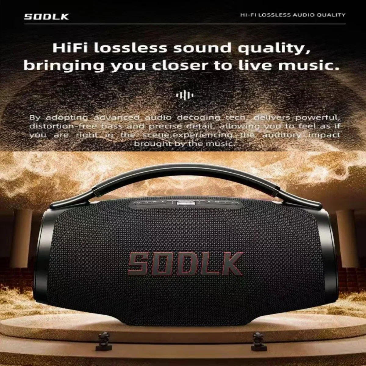 SODLK520W High end Bluetooth Speaker 5-Unit Sound System Outdoor Waterproof Portable War Drum TWS Stereo RGB/TF/AUX Caixa De Som
SODLK520W High end Bluetooth Speaker 5-Unit Sound System Outdoor Waterproof Portable War Drum TWS Stereo RGB/TF/AUX Caixa De Som