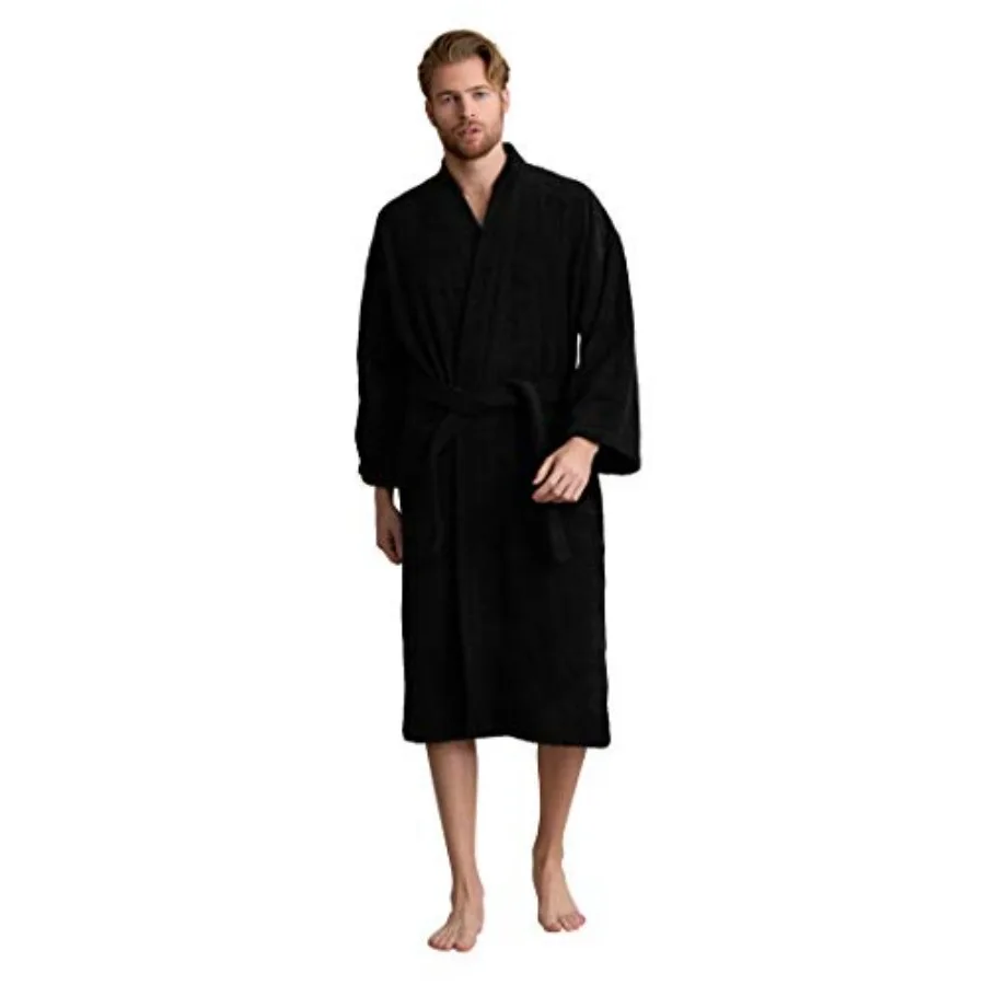 Men's Turkish Terry Kimono Style Bathrobe - 100% Cotton Robe for Men - Comfortable and Absorbent - Soft and Cozy Wear
Men's Turkish Terry Kimono Style Bathrobe - 100% Cotton Robe for Men - Comfortable and Absorbent - Soft and Cozy Wear