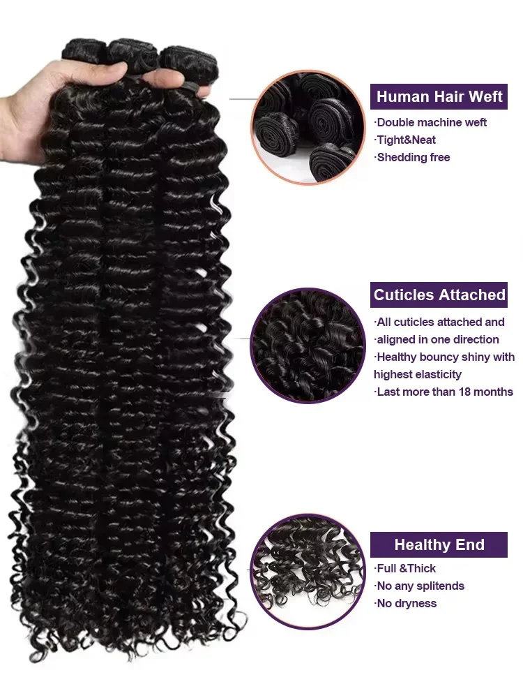 Smilegirl 30 34 Inch Deep Wave Human Hair Bundles Curly Hair Weaving Raw Unprocessed Tissage Double Weft Virgin Hair Extensions
Smilegirl 30 34 Inch Deep Wave Human Hair Bundles Curly Hair Weaving Raw Unprocessed Tissage Double Weft Virgin Hair Extensions