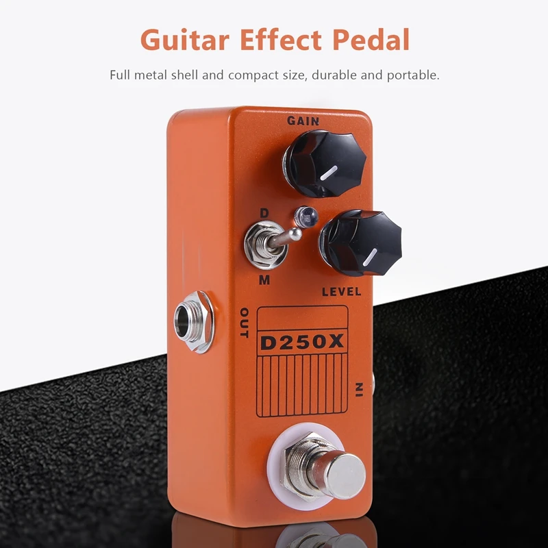 A57T Mosky D250X Mini Overdrive Preamp Guitar Effect Pedal with True Bypass Switch
A57T Mosky D250X Mini Overdrive Preamp Guitar Effect Pedal with True Bypass Switch