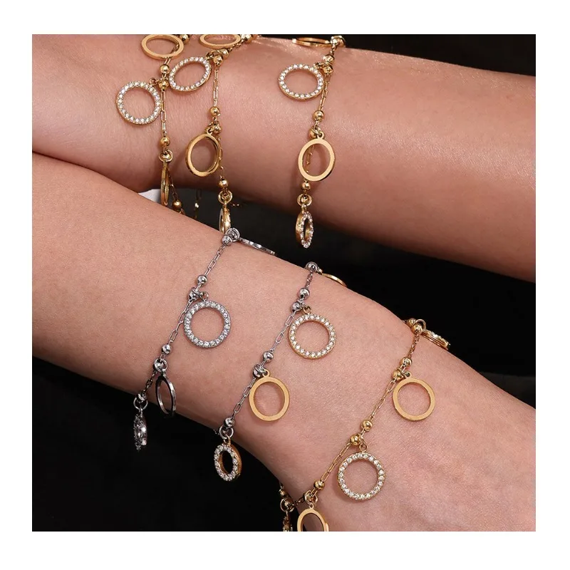 Seattle Style Zircon Circle with Diamond Bracelet Plated Real Gold Fashion Personalized Women's Jewelry
Seattle Style Zircon Circle with Diamond Bracelet Plated Real Gold Fashion Personalized Women's Jewelry