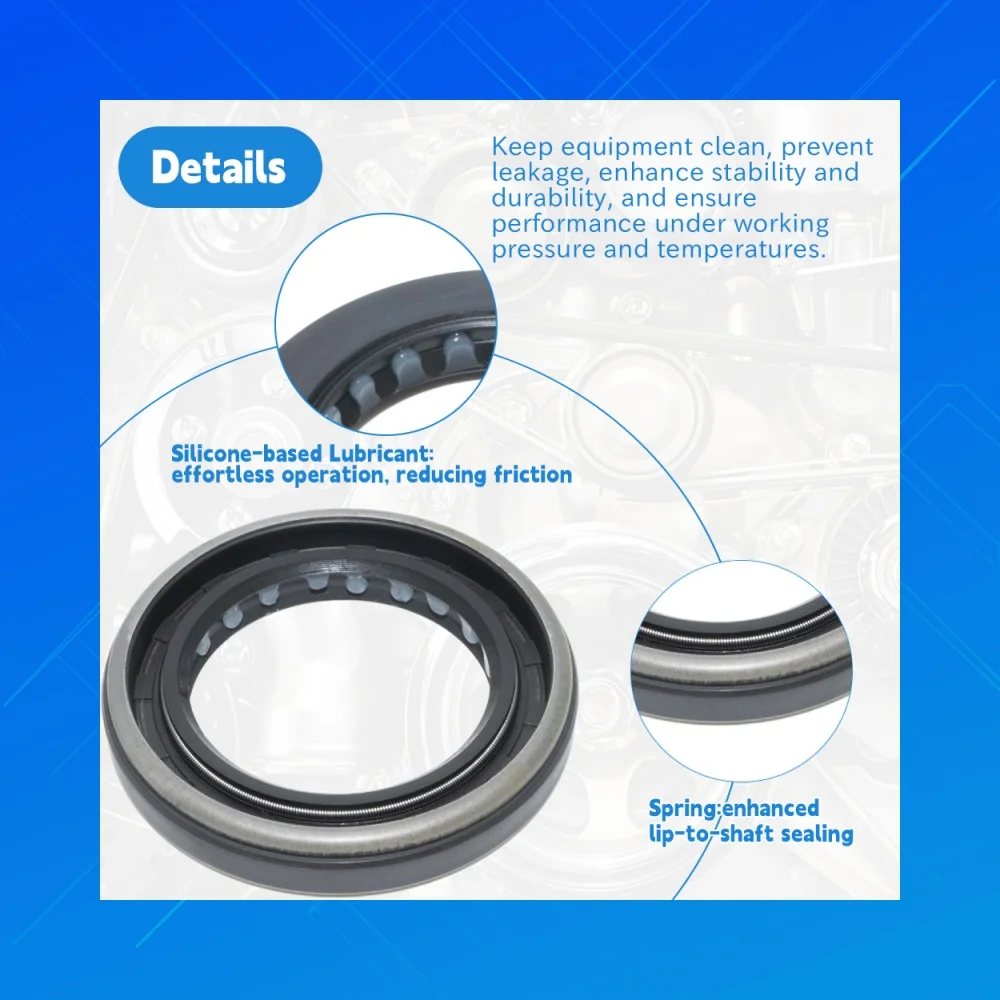38.15x57.15x9.5mm NBR Oil Seal DMHUI Hydraulic Pump Shaft Seal Fit for Sauer 90R075 UP0234F Replacement Parts
38.15x57.15x9.5mm NBR Oil Seal DMHUI Hydraulic Pump Shaft Seal Fit for Sauer 90R075 UP0234F Replacement Parts