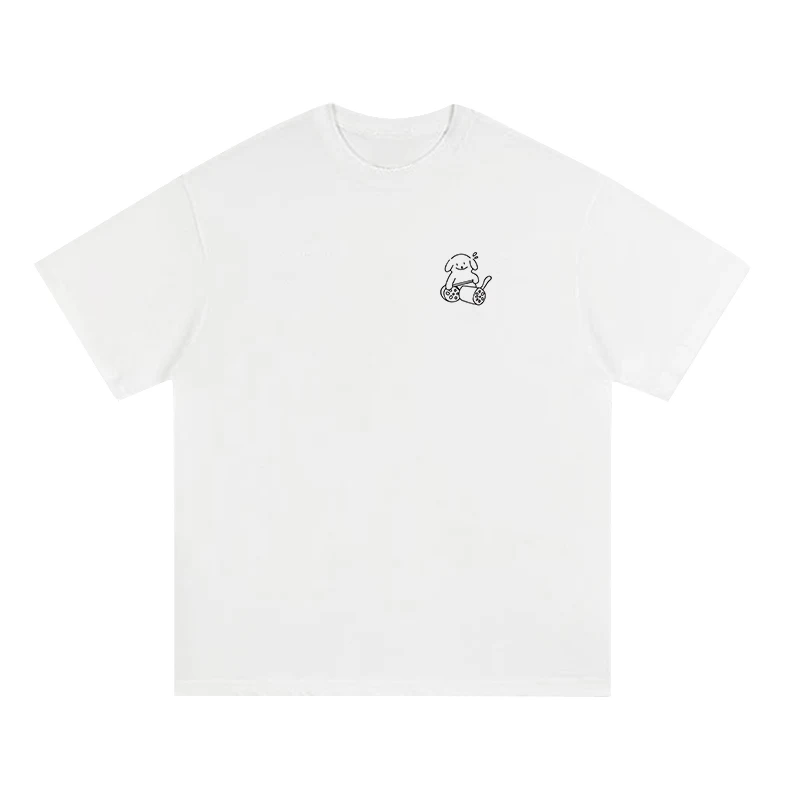 Fun short-sleeved t-shirt mens and womens pure cotton loose trend couple casual t-shirt
Fun short-sleeved t-shirt mens and womens pure cotton loose trend couple casual t-shirt