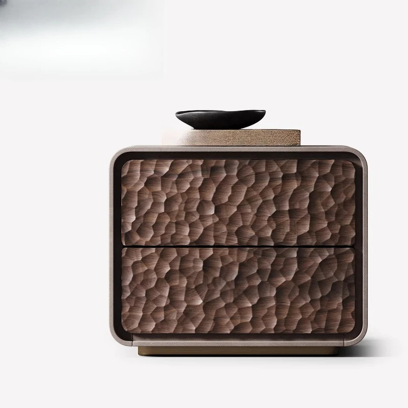 Art engraving cabinet solid wood bedside table household bedroom high-end light luxury master bedroom bedside locker
Art engraving cabinet solid wood bedside table household bedroom high-end light luxury master bedroom bedside locker