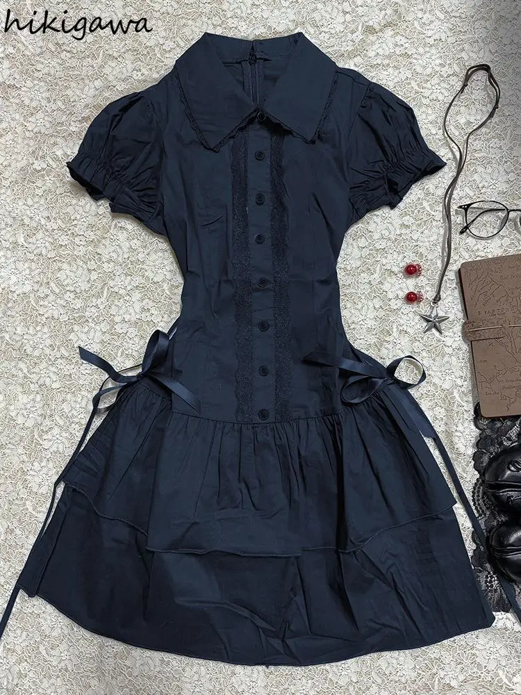 Vintage Dresses Women Japanese Robe Femme Preppy Style Patchwork Lace Bandage Tunic Sweet Summer Dress 2025 Vestidos De Mujer
Vintage Dresses Women Japanese Robe Femme Preppy Style Patchwork Lace Bandage Tunic Sweet Summer Dress 2025 Vestidos De Mujer