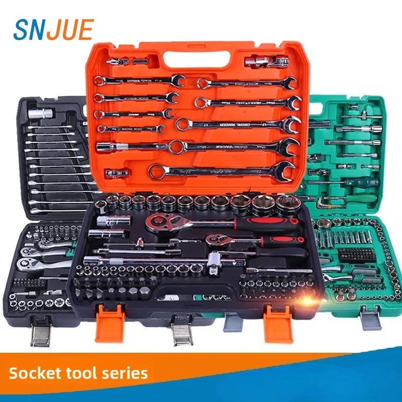 SNJUE Car Repair Tool Set Socket Box Toolbox Kit Emergency Vehicle Tools for Onboard Car Maintenance High Quality Durable Tools
SNJUE Car Repair Tool Set Socket Box Toolbox Kit Emergency Vehicle Tools for Onboard Car Maintenance High Quality Durable Tools
