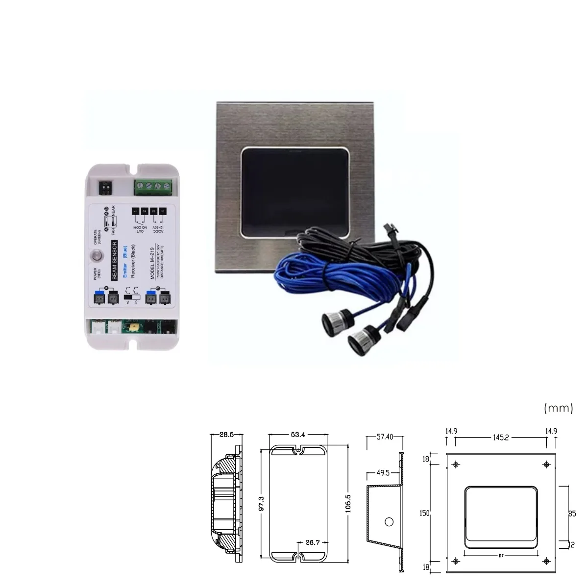 Universal Foot Sensor Switch PIR Infrared Foot Trigger Detector for Automatic Sliding Swing Electric Door Access Control
Universal Foot Sensor Switch PIR Infrared Foot Trigger Detector for Automatic Sliding Swing Electric Door Access Control