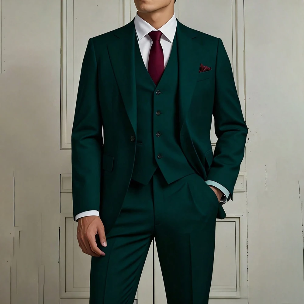 Slim Fit Men's Suits 3 Piece Jacket Pants Vest High Quality Skinny Male Clothing Fashion Trendy Wedding Male Clothing Costume
Slim Fit Men's Suits 3 Piece Jacket Pants Vest High Quality Skinny Male Clothing Fashion Trendy Wedding Male Clothing Costume